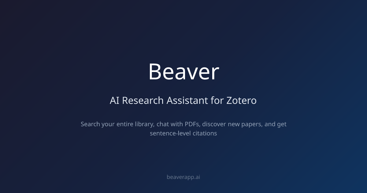 Getting Started - Beaver Docs | Beaver